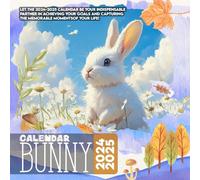Bunny Cαʅҽɳԃαɾ 2024-2025: 16 Months of The Animal from Sep 2024 to Dec 2025,Square 8.5 x 8.5 Inches Gift For Organizing & Planning