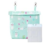 Bunny Cage Ice Pack, Small Animal Cooling Pouch, Reusable Insulated Gel Pack, Safe Chill Reliever Design, Travel-Friendly Pet Cooler, for Rabbits Rodents Indoor Use, 10.43x9.45x1.97 Inches