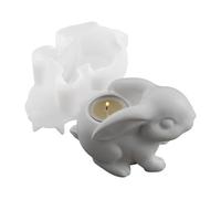 Bunny Candle Holder Molds - Rabbit Silicone Mould, Candle Holder Resin Molds for Easter Crafts, Rabbit Candlestick Mold for Plaster and Concrete DIY, Home Decoration and Gift