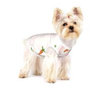 Bunny Carrot Circle - Camiseta para perro, suave, 100 % algodón, perfecta para perros pequeños a medianos, camisas elegantes y cómodas para perros, talla S