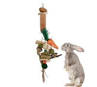 Bunny Chew Toys - Hanging Chewing Toy, Tear-Resistant Bunny Grinding Chewable Treat Supplies, Rabbits Teeth Grinding Toy | For Indoor Backyard Patio Bedroom Playpen Cage