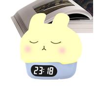 Bunny Clock, Conejo Alarma Reloj | Fun Rabbit Wake Up Lamp | Conejo Silicona Pat Light, Despertador Digital Conejo Lámpara de Despertador Digital Conejo Divertido Lámpara de Despertador para Niños en