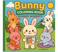 Bunny Coloring Book: Little Moment: 60+ Adorable Rabbit Moments to Color - Bold Lines, Easy Fun, and Cozy Vibes for Every Age