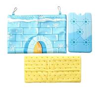 Bunny Cooling Pouch - Reusable Cold Pad For Small Pets With Ice Pack | Small Pet Chill Bag for Ferret Guinea Chinchilla Summer Home Outdoor Travel