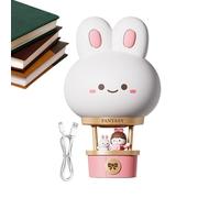 Bunny , Dimmable Hot Air Balloon Bunny , Bunny LED Night Lamp, Hot Air Balloon Bunny Decor, Tabletop Bunny Lamp, Bunny Novelty Lighting, for Study Room, Living Room