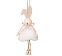 Bunny Easter Decoration, Funny Easter Tree Ornaments, Creative Bunny Decorative Ornament, Hangable Rabbit Decor for Festive Home, Wall, Door, Window 18 x 8 x 3 cm