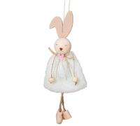 Bunny Easter Decoration, Funny Easter Tree Ornaments, Creative Bunny Decorative Ornament, Hangable Rabbit Decor for Festive Home, Wall, Door, Window 18 x 8 x 3 cm