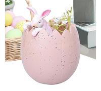 Bunny Easter Eggs, Tiny Bunny in Egg Figurine, Easter Garden Sculptures, Easter Animal Statue, Resin Bunny Figurine, Easter Yard Statues, Bunny Garden Decor, for Home Garden Yard Lawn