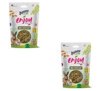 Bunny EnjoyNature Allgäuer - Snack verde fresco | Paquete doble | 2 x 200 g | Snack para conejos enanos, cobayas, chinchillas y degus | Puede apoyar el cuidado dental
