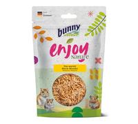 Bunny EnjoyNature Das wurmt | 60 g | Einzelfutter für Hamster, Farbmäuse, gerbos & Ratten | Rich an Omega Fettsäuren | Hochwertige Proteinquelle
