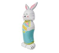 Bunny Foil Balloon - 150cm Standing Reusable Cute | Funny Spring Balloons Easter Decor | Indoor Outdoor Garden Yard Lawn Pathway Porch Patio Home School Party, Giant Rabbit Inflatable Figure