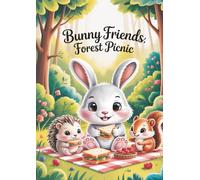 Bunny Friends: Forest Picnic: A Calm and Cozy Coloring Book for Kids (Bunny Friends Coloring Book Series)