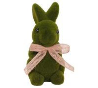 Bunny Garden Statue - Cute Moss Foam Green Home Decor, Charming Easter Outdoor Garden Statues, Easter Bunny Decor For Yard Outside Courtyard Porch Door Front Table Party Spring Party Offices Room