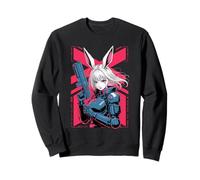 Bunny Girl Techwear Harajuku Anime Manga Cyberpunk Estética Sudadera