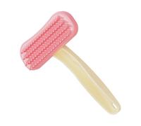 Bunny Grooming Brush, Silicone Cleaning Comb, Soft Shedding with Gentle Grip, Pet Care with Sturdy Design, Animal Accessory, Handy Tool for Rabbits Cats Hamsters Small Pets Bath Home Indoor Use
