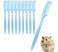Bunny Hair Brush - 10 Pieces Gentle Grooming, Hamster Brush | Small Hamster Cleaning Supplies | Tiny Pet Ferret Care Tool For Indoor Home Coat Maintenance Sensitive Skin Daily Use Accessories | 3.5in