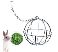 Bunny Hay Ball - Alimentador de acero inoxidable | Small Animal Chew Toy
