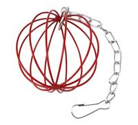 Bunny Hay Feeders, Hay Rack Dispenser, 2.36x2in Chew Toy Design, Portable Cage Accessory, Suspended Metal Feeding Ball for Small Pets, Hamsters, Chinchillas, Rabbits