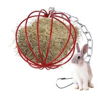 Bunny Hay Holder - Metal, Suministros de alimentación de conejito alimentador de heno | Reducir la pérdida de alimentación,Hierba Alimentación Ball Rack, Suspensión de accesorios de jaula para