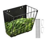 Bunny Hay Rack - de Almacenamiento de Alimentos Plegable, Soporte de Marco de Metal Resistente, práctico dispensador de Montaje en Pared o Jaula, práctica solución de alimentación para Mascotas