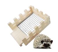 Bunny Hide, Hamster Hide out House, Decorative Wooden Habitat for Small Pets, Chewable Activity Shelter for Chinchilla, Bunny, Ideal for Playing, Hiding, Sleeping, Cozy Enclosure for Cage