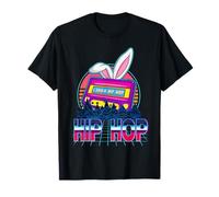 Bunny Hip Hop Vintage Cassette Retro Mixtape Rabbit Easter Camiseta