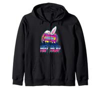 Bunny Hip Hop Vintage Cassette Retro Mixtape Rabbit Easter Sudadera con Capucha