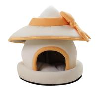 Bunny House - Cute Warm Hat Pet House with Detachable Cage for Chinchilla, Hamster, Guinea Pigs, Ferret, Hedgehog, and Kitten, Animal Home for Indoor Comfort and Resting Space, 8.66x10.63 inches