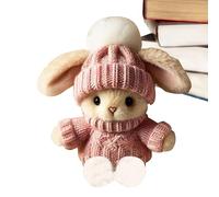 Bunny Hug Lindo Pascua Gi-ft | Pascua Abrazo De Conejito | Lindo Apoyo Emocional Positive Crochet Bunny | Muñeco De Conejo De Bolsillo De Peluche Hecho A Mano | Pequeño Conejito De Punto De Pascu
