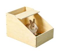 Bunny Hut - Wooden Guinea Pig House, Small Animal Shelter Enclosure