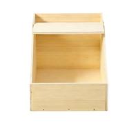 Bunny Hut Wooden - Small Animal Hutch Box, Natural Wood Pet Nest Shelter