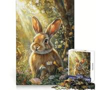 Bunny in Bloom - Rompecabezas para Adolescentes de 1000 Piezas Destreza Mental Relajante Ideal para Momentos de Ocio Diseño Regalo navideño cálido (38x52cm)