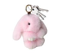 Bunny Keychain - 15cm Plush Rabbit | Adorable Plush Bunny Keychain For Backpack Bag Pendant, Soft Rabbit Charm For Easter Birthday Gift Party Favors Holiday Decor For Teens Kids Adults In White