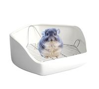 Bunny Litter Box, Pan Corner Toilet, Removable Wire Design, Small Animal Potty, Sturdy Garbage Pan, (11.81x10.24x4.92 Inches), Perfect For Bunnies, Chickens, Pet Training