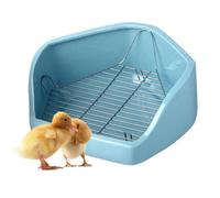 Bunny Litter Box, Pan Corner Toilet, Removable Wire Design, Small Animal Potty, Sturdy Garbage Pan, (11.81x10.24x4.92 Inches), Perfect For Bunnies, Chickens, Pet Training