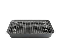 Bunny Litter Box, Removable Stainless Steel Litter Pan, Reusable Potty Trainer for Small and Medium Pets, Easy to Clean Cage Toilet, 11.81x7.87x1.77 Inches