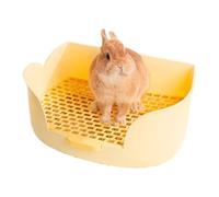 Bunny Litters Box, Spray-Proof Semi Enclosed Large Toilet Pan, Small Animal Bedding, Training Toilet for Bunnies, Chinese New Year, Valentine's Day, Home Use