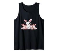 Bunny Mama con conejitos bebés Camiseta sin Mangas