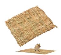 Bunny Mats for Cage | Woven Bedding Nest | Natural Grass Chew Toy Mat Bedding Pad for Cats Dog Animal Pet Comfort Resting Sleeping Area