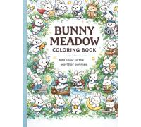Bunny Meadow Coloring Book: A Cute & Wholesome Bunny Coloring Adventure for Kids Ages 4-8 | 8.25x11 inch Book, 35 Adorable Rabbit Scenes for Creativity, Relaxation & Fun