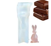 Bunny Mold - Aromatherapy Candle Template, 1.46in Easter Silicone Resin Wax Clay Mould for Spring Holiday Party Birthday Dinner Table Bookshelf Celebration, Supplies for Creative Handmade Craft Lovers