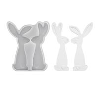 Bunny Mold, Easter Rabbit Mould, 4.29x0.83 Inches Candle Tool with Silicone Build, Plaster Maker, Holiday Soap Frame with Soft Style, DIY Projects for Family & Friends