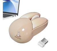 Bunny Mouse - Ratón De Computadora Conejo Inalámbrico Silencioso 2.4G, Puntero De Ordenador Con DPI Ajustable | Lindo Puntero Kawaii Alimentado Por Batería En Colores Acidulados Para Niñas E