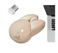 Bunny mousse - Ratón inalámbrico 2.4G Soundless con colores dulces para niñas y niños | Lindo diseño de conejo , con batería, agarre cómodo, ideal para el uso de la escuela, el hogar y el escrit