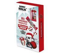 Bunny Ninja Christmas Mix of Fruit Sweets - 6 Pieces + Surprise