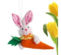 Bunny Ornaments - 18 cm Dangling Bunny | Easter BunnyOrnament Plush Fabric Cotton Filling - Zanahoria Decoración para colgar en el árbol de pared | Spring Holiday Party Home Decor
