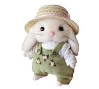 Bunny Plush - Soft Animal Toys | Conejo acolchado 5.5 pulgadas lindo cumpleaños de Navidad, Mini decoración de liebre pequeña cesta de Pascua relleno de guardería Keepsake Playtime Set