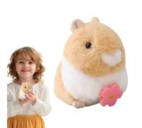Bunny Plush Toy - Adorable Rabbit Stuffed Animal, Moving Tail Soft Hamster for Kids Boys Girls, Cuddly Cushion Pillow | Bedroom Nursery Aesthetic Decor Nursery
