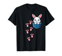 Bunny Pocket Easter Egg Hunt Domingo Primavera Fiesta Cristiana Camiseta