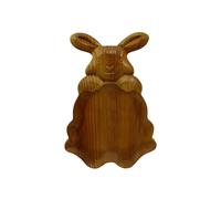 Bunny que sirve bandeja, de conejito de Pascua - Platos de aperitivos de conejito | Tabla de embutidos de madera para las placas de servicio para Pascua o primavera rústica decorativa